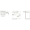 Раковина LAUFEN LIVING CITY встраиваемая сверху, 45х38 см, c отверстием 8.1143.0.000.104.1